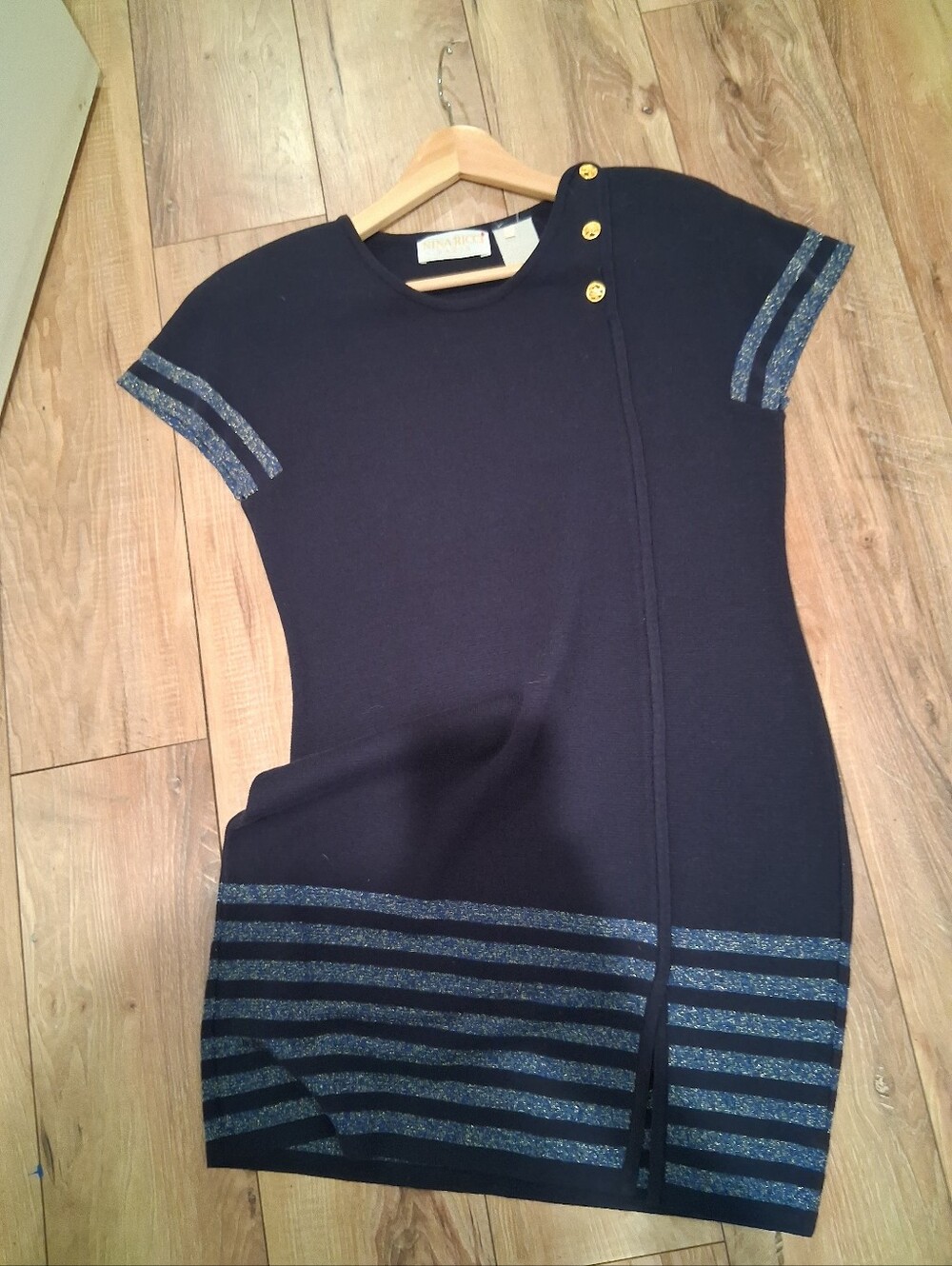 Vtg Nina Ricci Knit Dress